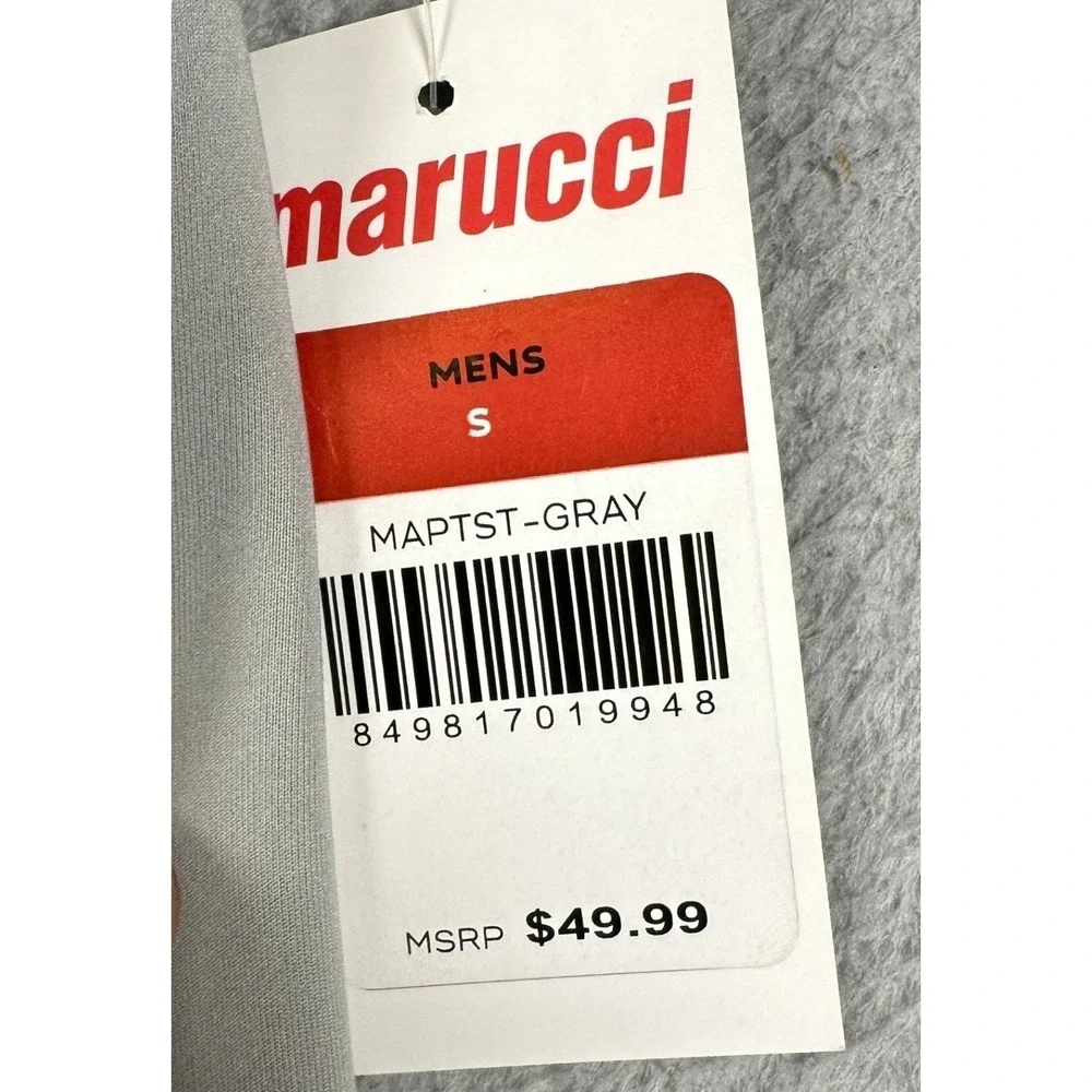 NEW Marucci Baseball Pants Mens Small Grey Performance Athletic Tapered Stretch